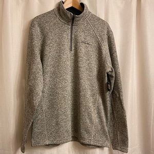 NWT Men's Eddie Bauer Radiator 1/4 Zip Fleece Pullover